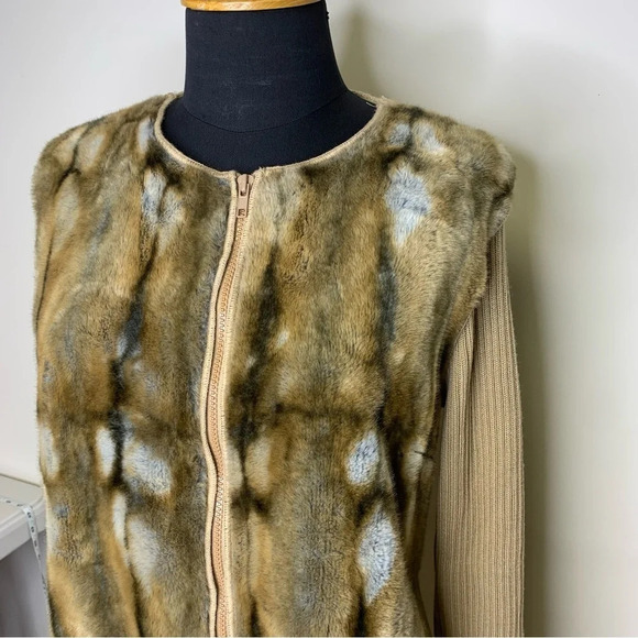 90s Vintage Alberto Cacciari Merino Wool Blend Front Zip Up Jacket No Size - Picture 3 of 11